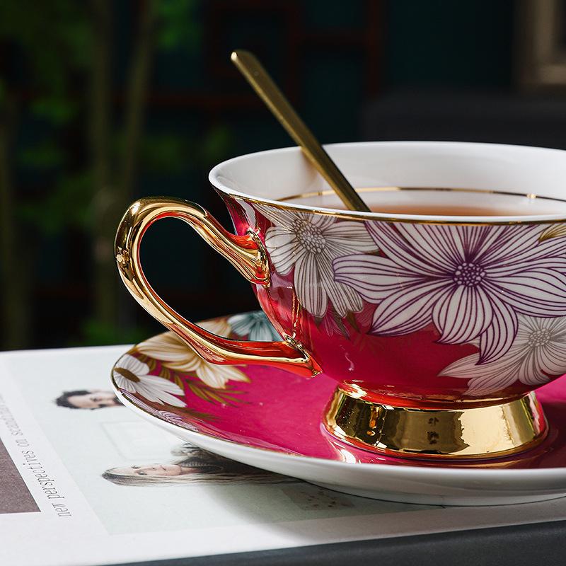 Ceramic Coffee Cup High-end Exquisite High-end Niche Bone China Home English Afternoon Tea Set Gift Box