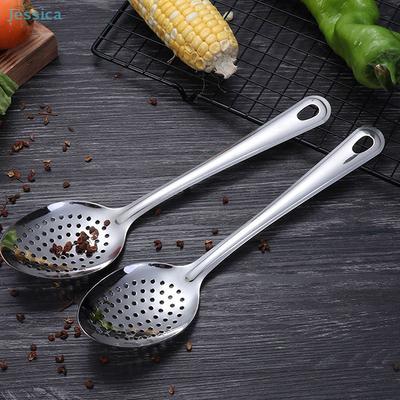 Stainless Steel Strainer Spoon Colander Ladle Filter Strainer Food Skimmer Useful Things For Kitchen Gadgets
