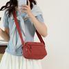 Vattentät Nylon Crossbody-väska med Flera Fickor Casual Axelväska för Kvinnor