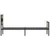 Bed Frame without Mattress Sonoma Oak Finish 75 x 190 cm Engineered Wood