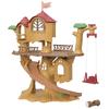 Sylvanian Families Family Trip House [Forest Exciting Treehouse] CO-61 ST Mark Certified Toy Dollhouse for Ages 3 and Up, Sylvanian Families, Epoch