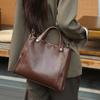 Women's Soft Cow Leather Shoulder Bag Female Retro Cowhide Genuine Leather Crossbody Bag Ladies Fashi Luxury Designer Handbags