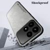 KEYSION Luxury Retro PU Leather Phone Case for Xiaomi POCO F8 Pro Soft Silicone+PC Shockproof Phone Back Cover for POCO F8 Ultra