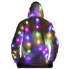Mens Womens Colorful Glowing Jacket Led Colorful Luminous Clothing(Ship Without Battery )