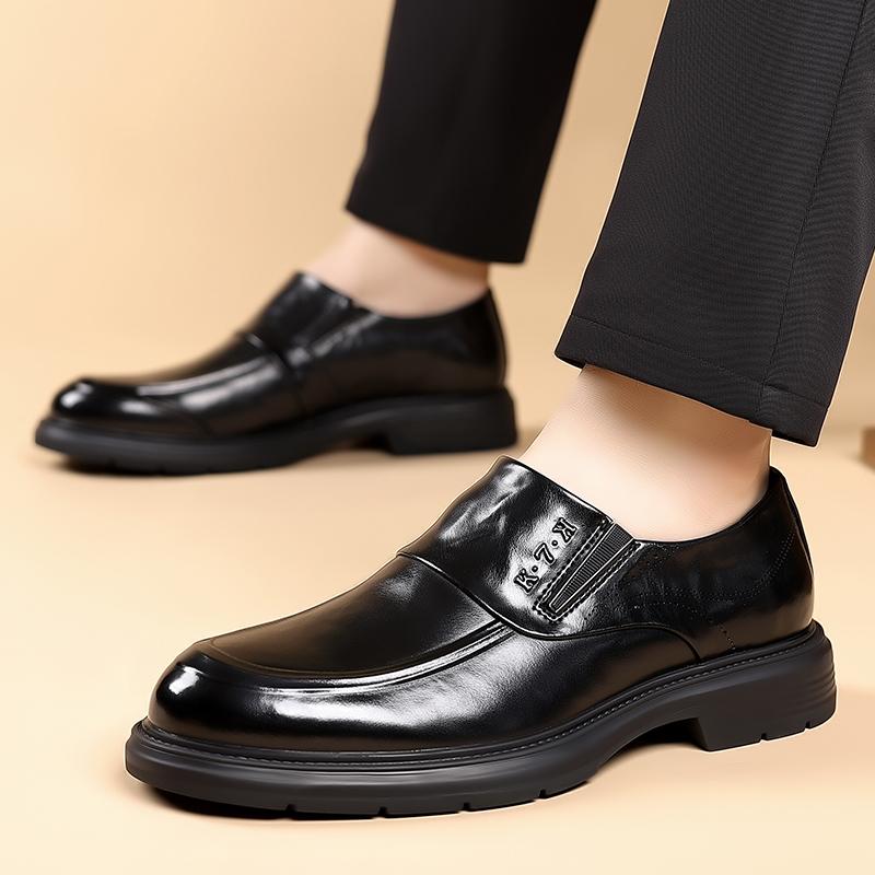 Fashion Moccasins Leather Men Casual Shoes Lightweight Dress Shoes  2025 New Mens Loafers Shoes Breathable Dress Slip On Walking Flats