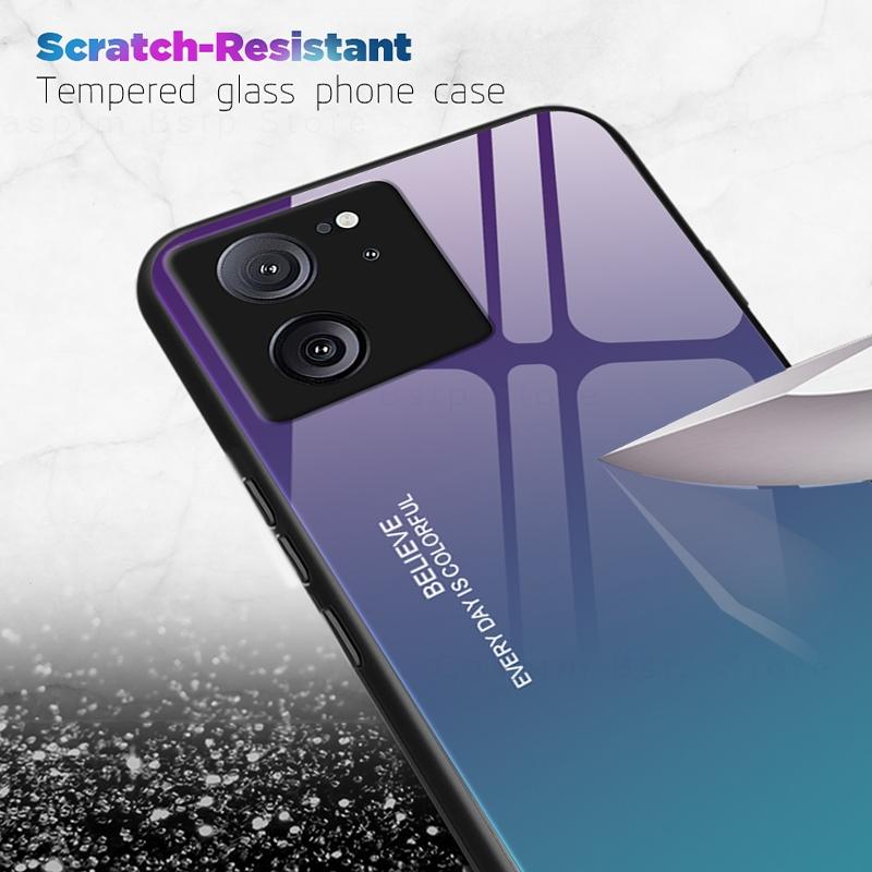 For Xiaomi 13T Pro 11T Pro 5G Case Glass Phone Cover For Xiaomi Mi 13T Pro 13 12T 10T Lite 11T Pro Mi 11 Lite 5G NE Cases