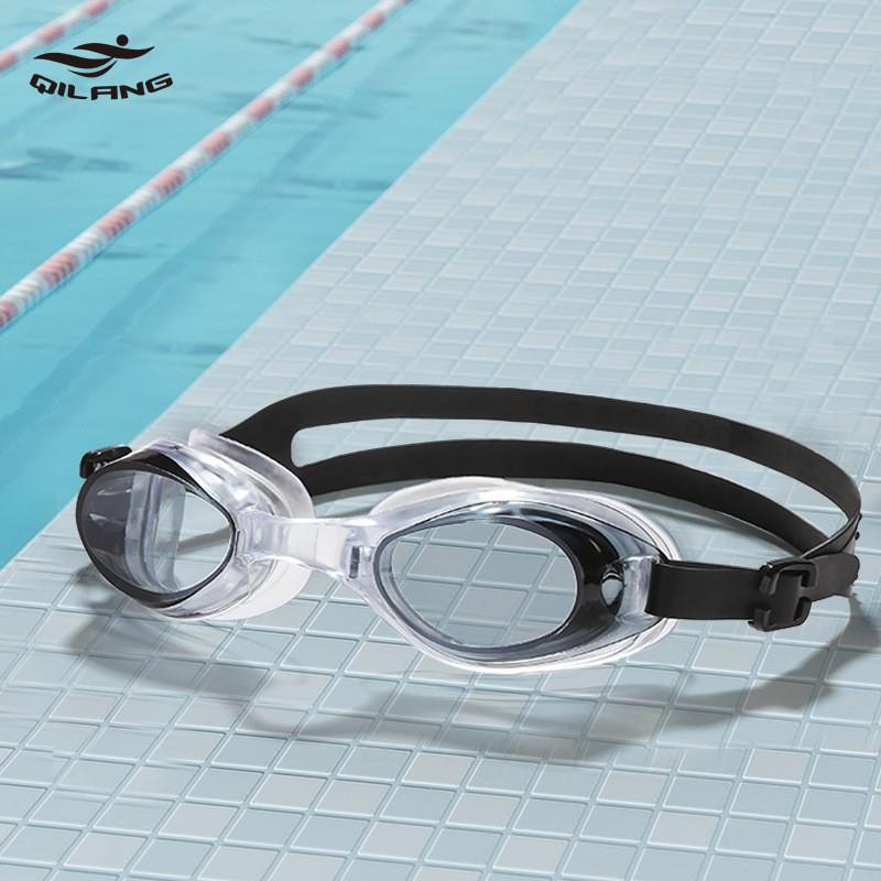 Adult Anti-Fog Waterproof Swim Goggles HD Lens Swimming Diving Glasses With Earplugs