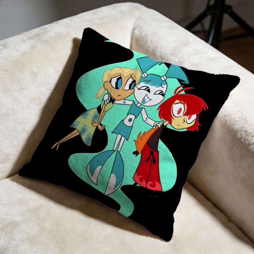 Stylish MMy Life as a Teenage Robotful Cushion Cover Soft Decorative Pillow Case Suitable for Bedroom Sofa Car Travel Use