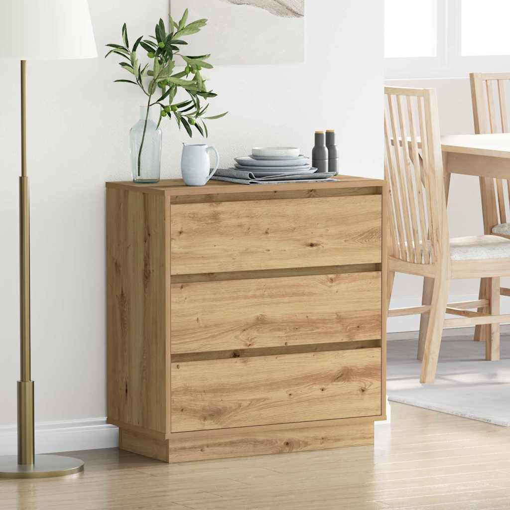 Nightstand Artisan Oak 71 x 34.5 x 75 cm Engineered Wood