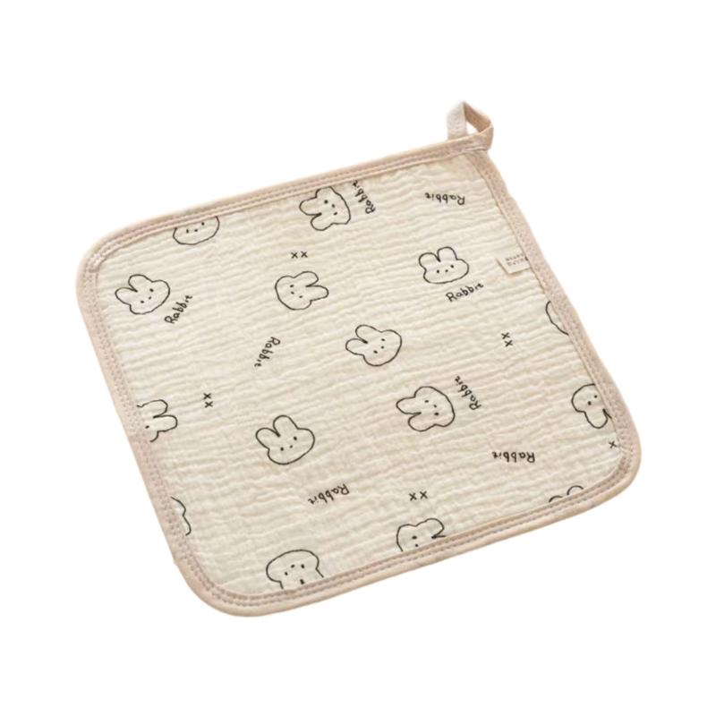 Cotton Drooling Bib Mouth Cloth For Baby Gentle On Skin Machine Washable Saliva Towel Newborns Feeding Accessories