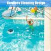 Cordless Pool Cleaner Robot IPX8 Waterproof Dual-Motor Strong Suction Self-Parking Automatic Pool Vacuum Cleaner