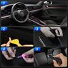 6IN1 8M RGB LED Atmosphäre Auto Innenraum Umgebungslicht Glasfaserstreifen Licht per App-Steuerung Neon LED Auto Dekorativ