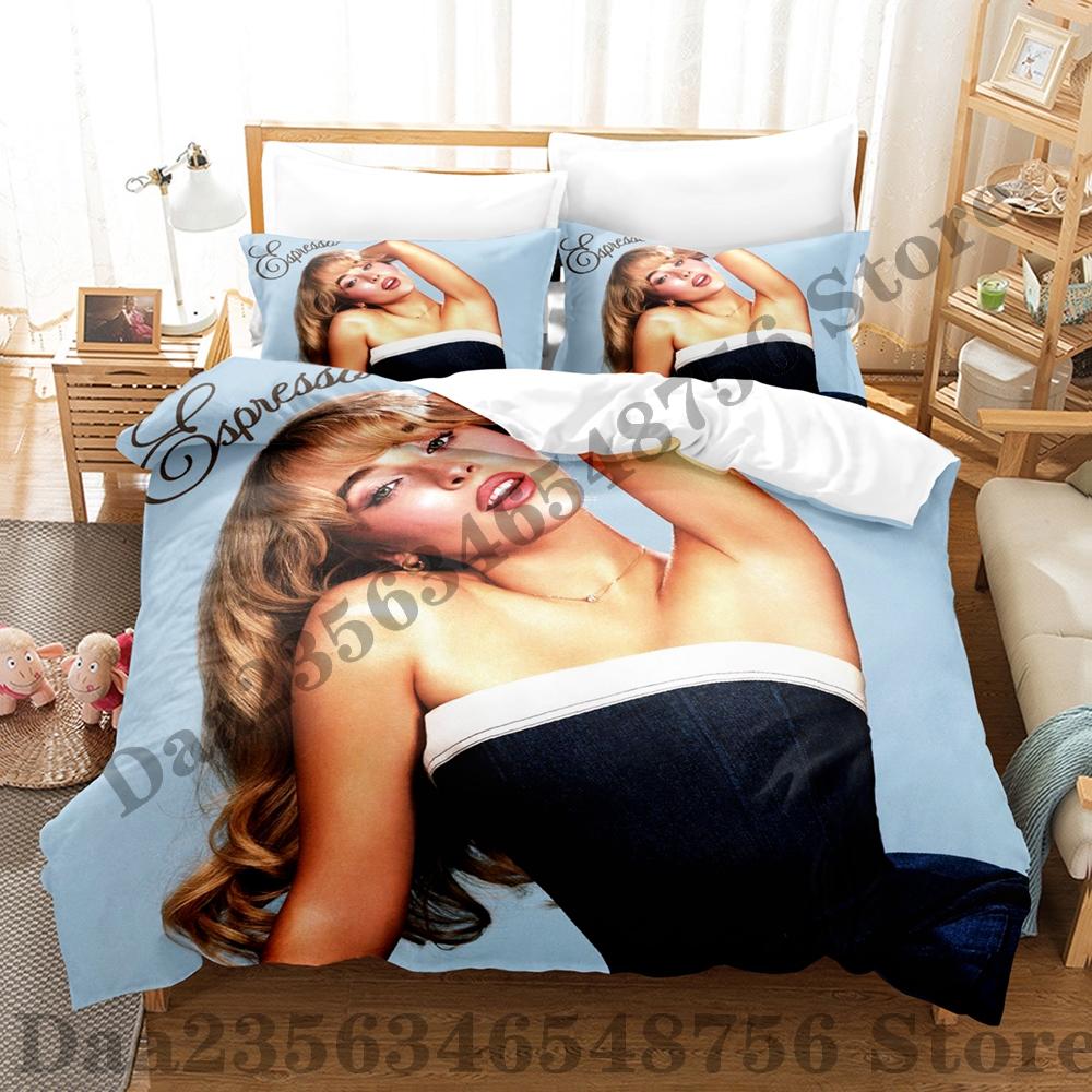 Sabrina Carpenter Bedding Set Single Twin Full Queen King Size Bed Set Adult Kid Bedroom Duvetcover Sets 3D Bed Sheet Set