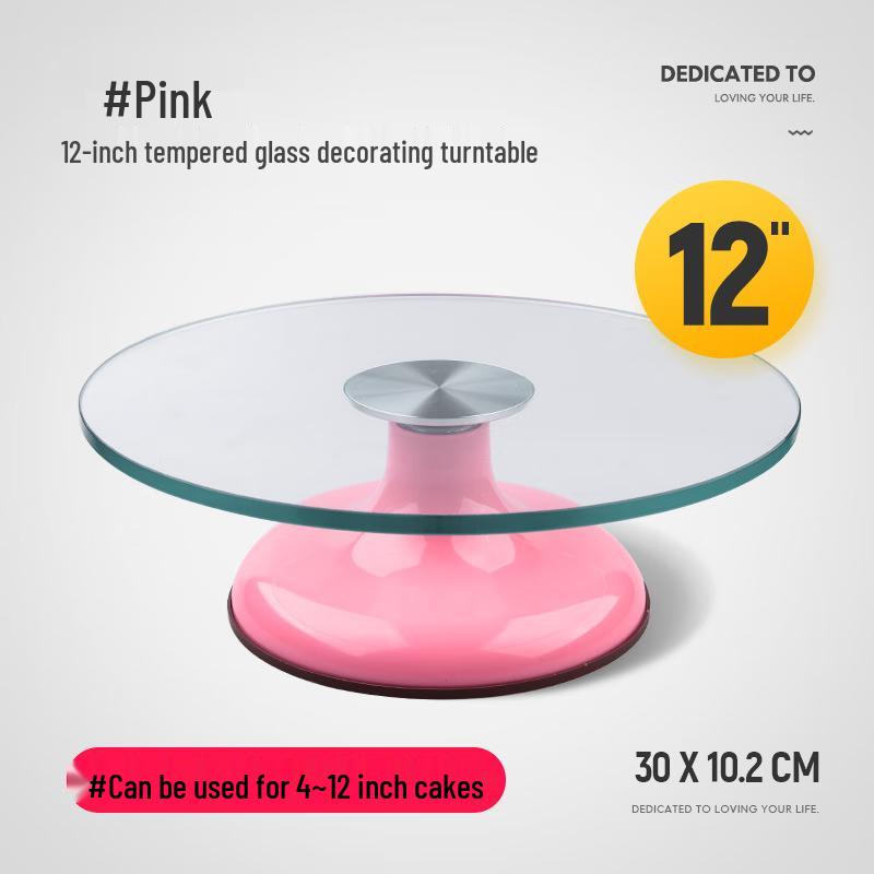 Commercial Glass Cake Decorating Turntable