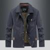 Retro Wasserdichte Taktische Jacke Herren Frühling Herbst Mehrere Taschen Abriebfest Winddicht Mantel Militär Dünne Cargojacken