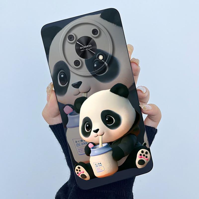 For Huawei Nova Y90 2022 Case Matte Phone Cover Soft TPU Cute Panda Sweet Girls Cats For Huawei NovaY90 CTR-LX1 CTR-LX2 Casing