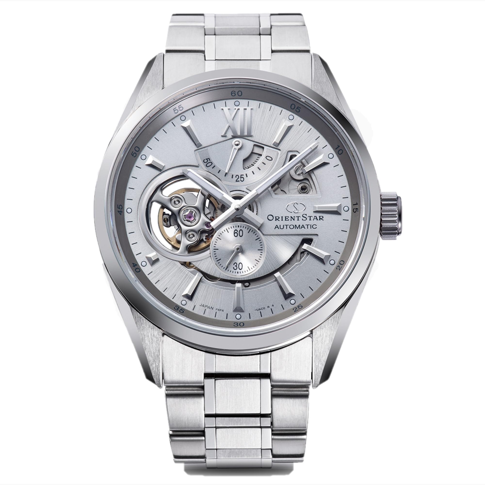 

Автоматичний годинник ORIENT STAR Modern Skeleton Mechanical Made in Japan 2 Year Warranty of National Manufacturer Open Heart Silver [Orient Star] RK-AV0125S срібний