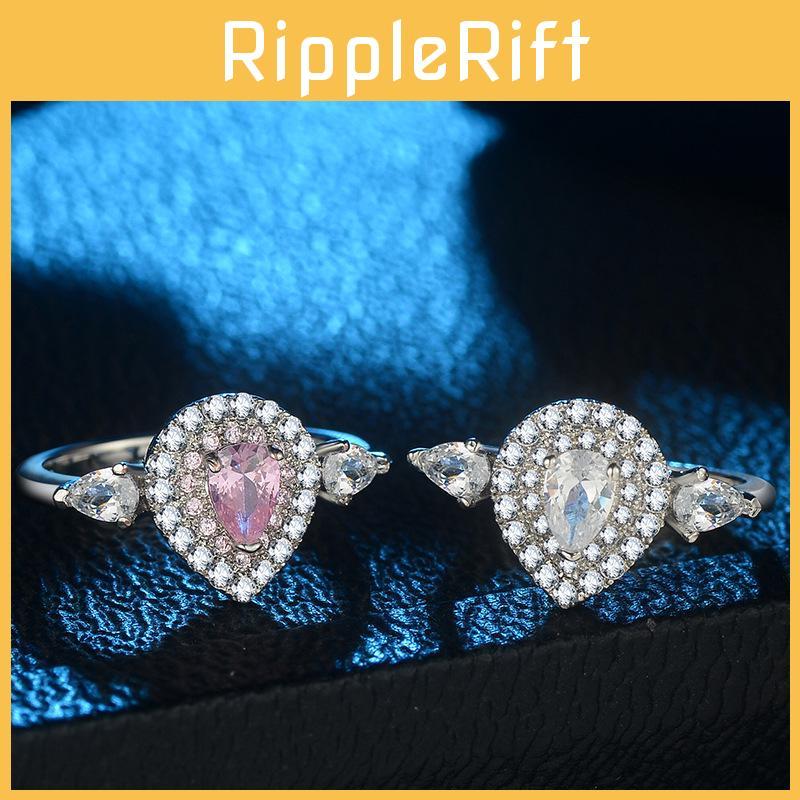 Exquisite Pink Diamond Teardrop Wedding Ring For Women With Timeless Appeal