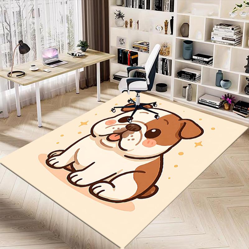 1PC Bulldog Pet Anti-slip Carpet, Suitable for Office, Bedroomand Playrooms. It Can Also Be Used As a Sofa Footrest cover-R32