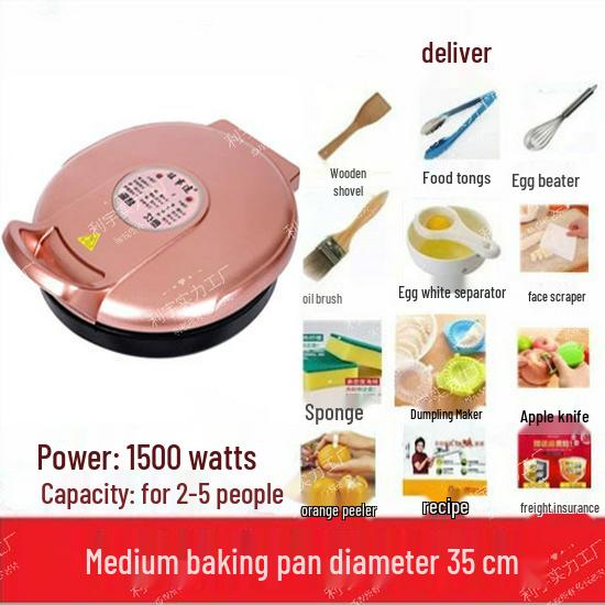 Large Non-stick Electric Crepe and Pancake Maker with Automatic Power-off