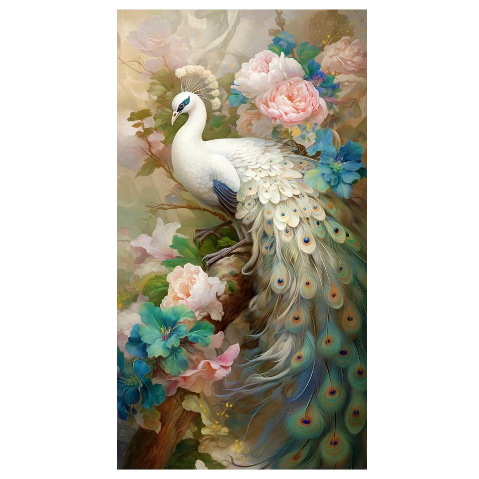 

Новые поступления Наборы для вышивки крестом с алмазной живописью Пион Павлин 5d Мозаика Китайский стиль Пейзаж Цветы Птицы Вышивка Декор Full Round 30x60CM