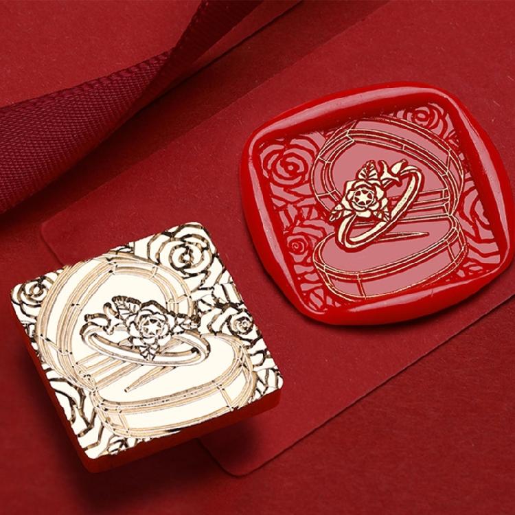 Brass Stamp Sealing Head for Envelopes Invitation Greeting Card Decorations Gift