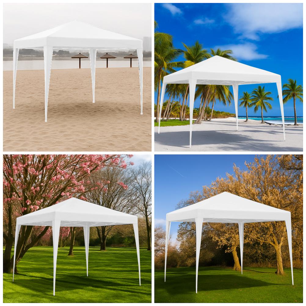 Garden pavilion, commercial tent, party gazebo, 4 side walls, windows, xxl