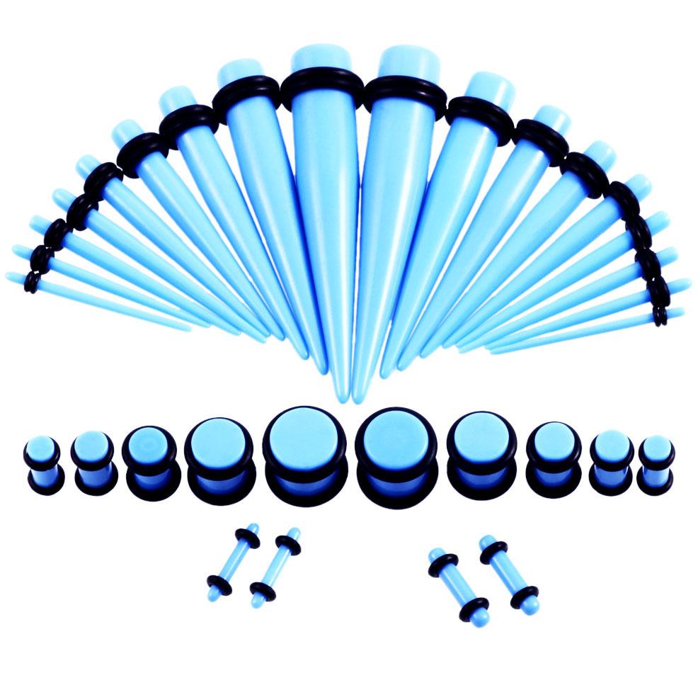 36-Piece Acrylic Pointed Cone Piercing Jewelry Set (1.6mm-10mm)