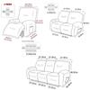 1/2/3Seat Recliner Sofa Cover Stretch Armchair Slipcover Anti-Slip Recliner Couch Cover Home Decor Fotel Wypoczynkowy