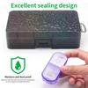 New Portable Premuim Weekly Pill Cases Box Organizer Storage 2 Times A Day 14 Grids for Medicine Vitamin Supplements Fish Oils