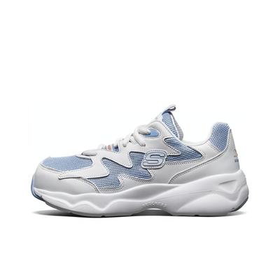DLites Luftig Bequem Niedrig geschnittene Freizeitschuhe Damen Sneaker Weiß Blau 88888105-WBL