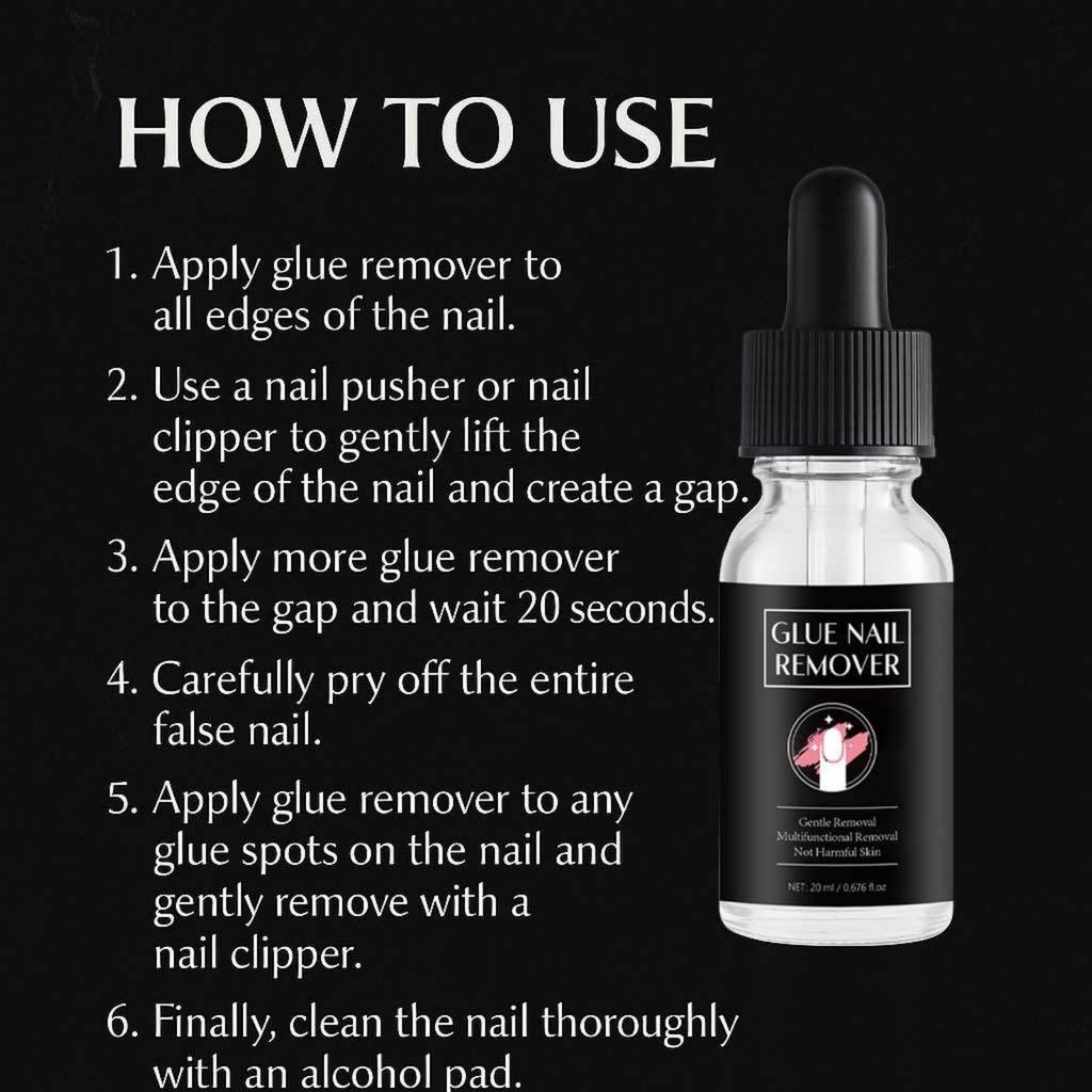 Nail Gel Remover Quickly Regular Nail Gel Press- Nail Polish Super Glue And Stains. 20ml