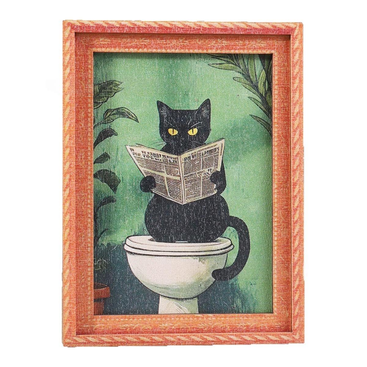 

Cute Cat Portrait Fridge Magnet Photo Frame Mini Size Refrigerator Magnet