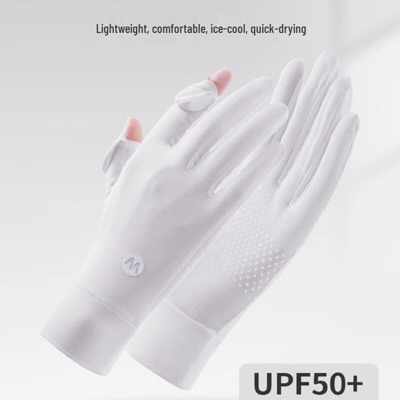 Bai Zi En Ice Silk Touchscreen Sun Protection Driving & Cycling Gloves