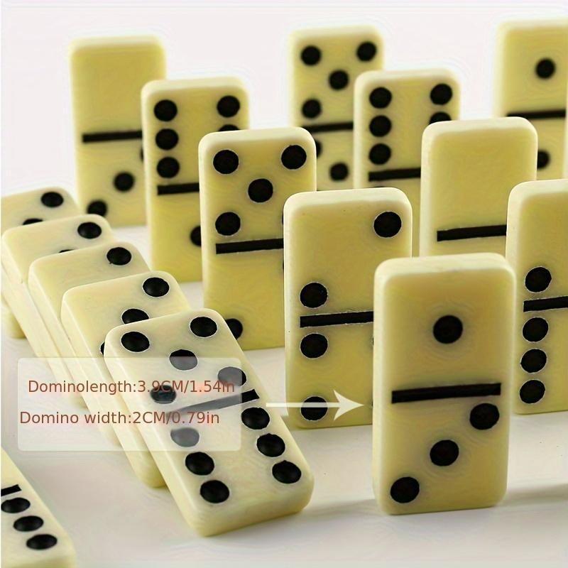 28pcs Dominoes Card Chess Board Games Playthings featuring PVC Storage Box thanksgiving Day Christmas Gift Idea Christmas Halloween Gift Idea