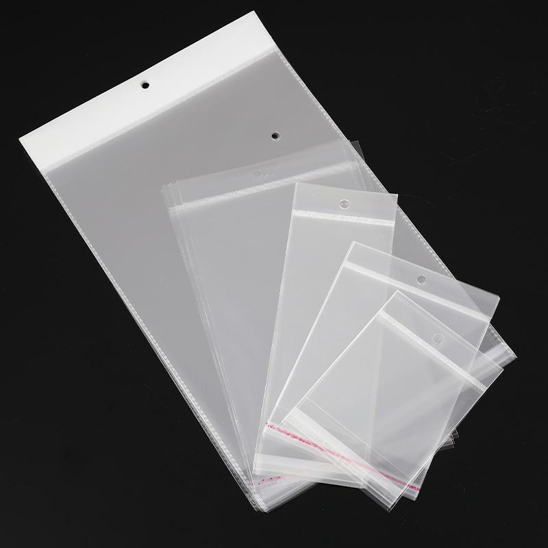 

Прозрачный самоклеящийся пакет OPP для упаковки ювелирных изделий с напечатанным логотипом 13*17cm*double-sided 7 wires