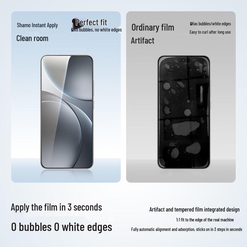 ShineMore OPPO Find X9 Serie Panzerglas-Displayschutzfolie mit staubfreiem Installationskit