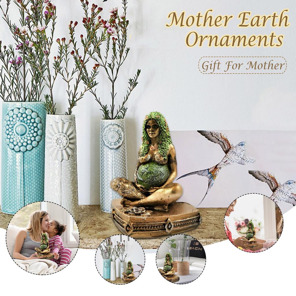 One With Earth Figurine Nature Mother Female Ornament 14cm