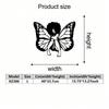 African Woman Butterfly Metal Wall Art Elegant Living Room Bedroom Wall Decor Gift