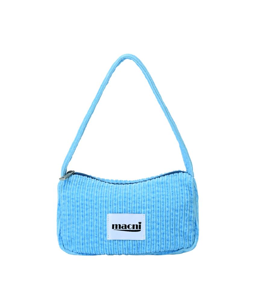 Macni Corduroy Mini Pouch Shoulder Bag Blue