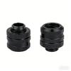 2PCS Silver/Black Pass-Through Fittings G1/4 Water Cooling System Compression Fitting  PC Cooling