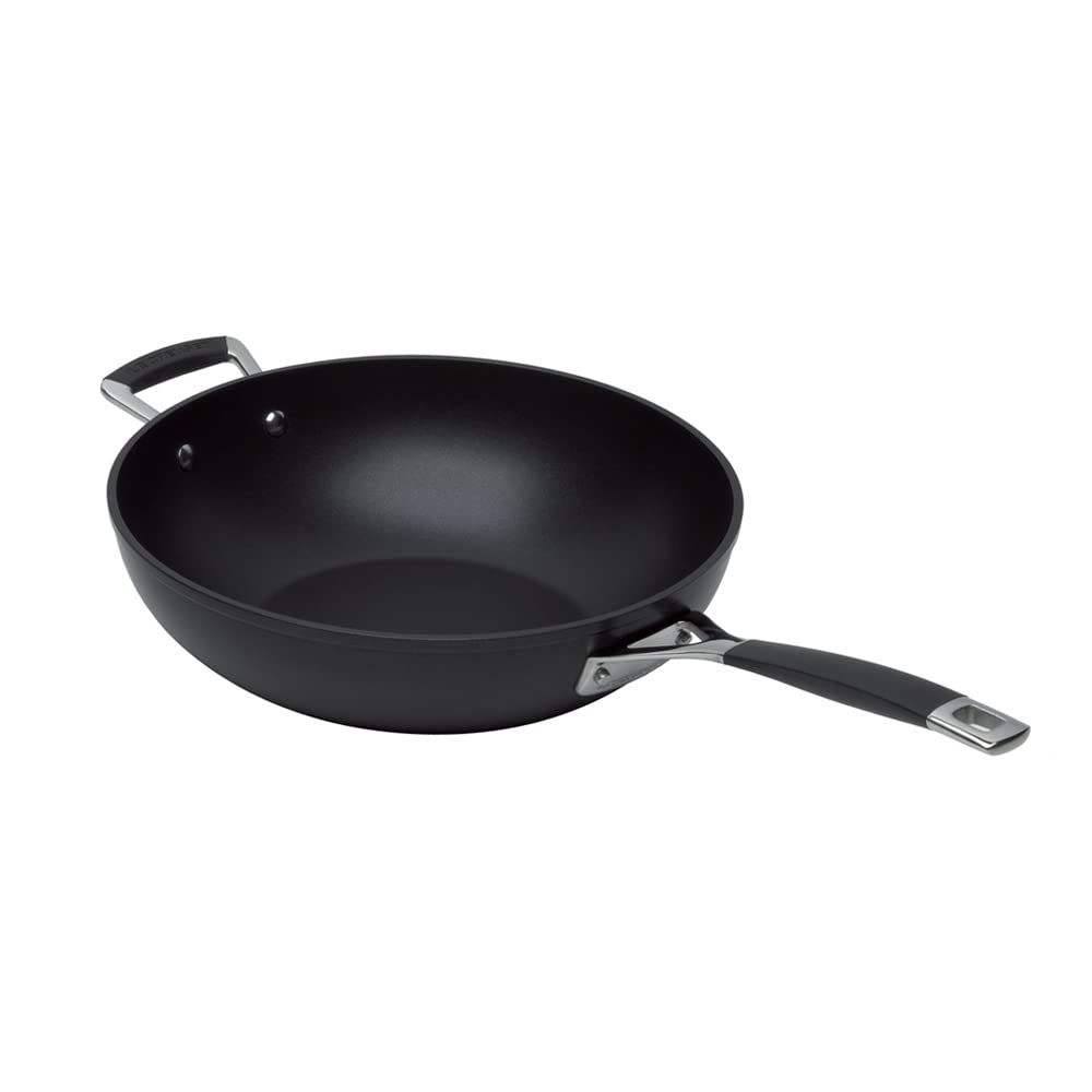 LE CREUSET TNS Wokpfanne Bratpfanne 26cm Wok Gas IH Backofen Kompatibel Silikongriff Japanisch [Autorisiertes Produkt]