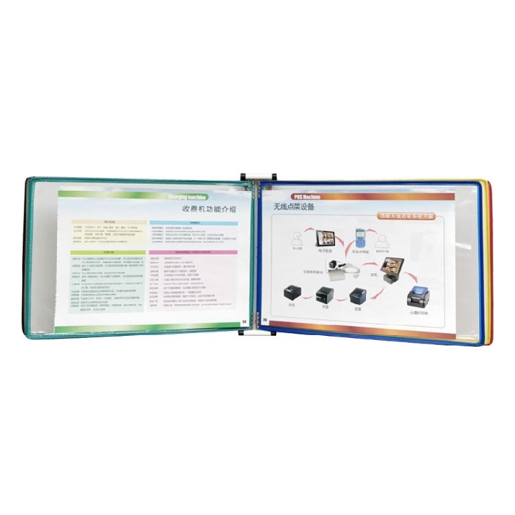 Wall Reference Organizer with 5 Easy-Loading Pocket for Workshop