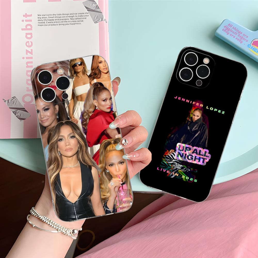 Jennifer Lopez Mobile Cell Phone Case for iPhone 17 16 15 14 13 12 11 X XR XS Air Pro Max Plus Mini Clear Colorful Cover Pretty