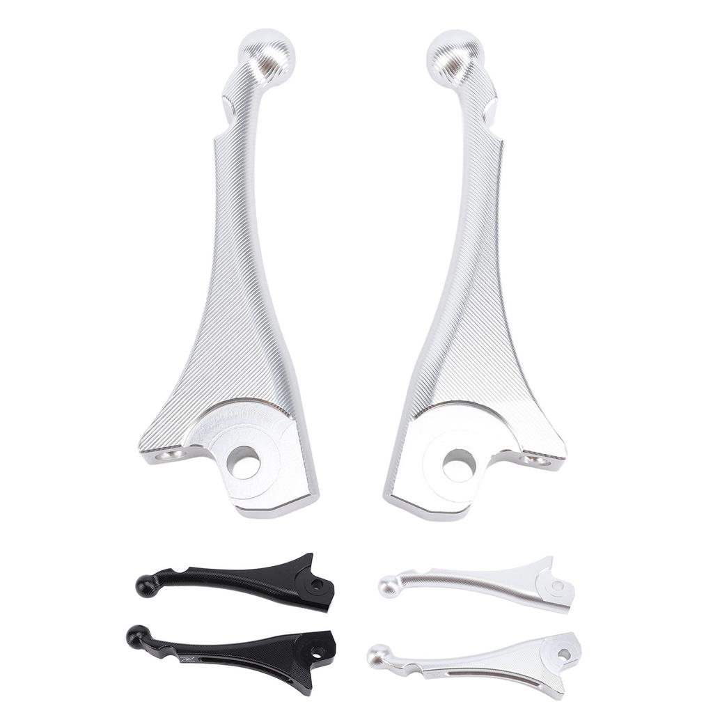 8mm Motorcycle Brake Lever Clutch Lever Kit Aluminum Alloy Anti Slip Texture Handle Short Brake Clut