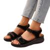 New 2025 Plus Size Casual Fishmouth Sandals Roman Style Sandals Women's Outer Wear Velcro Shoes