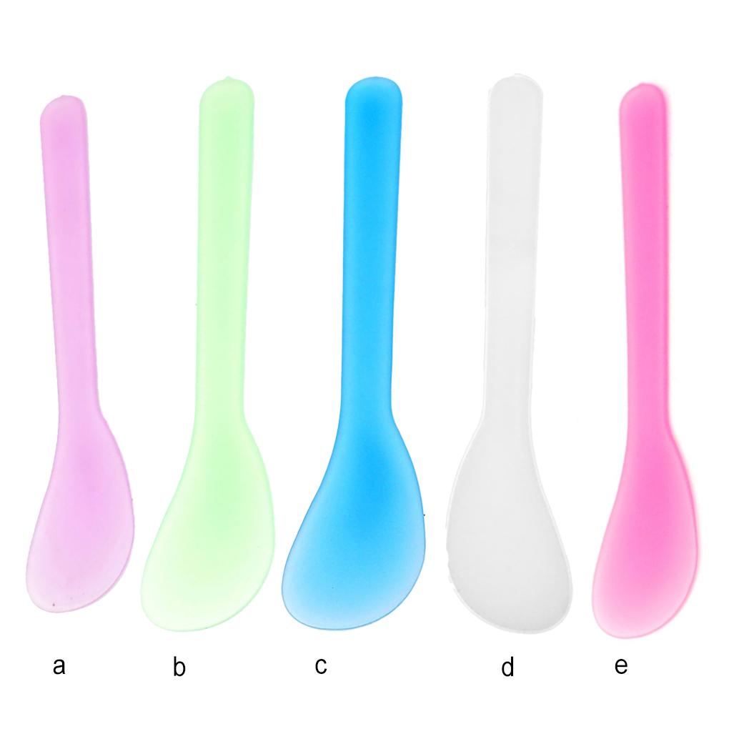 Cosmetic Masks Spoon No Burr Frosted Tip Spatula Plastic Makeup Tools Lightweight Facial Cream Stick for DIY Mixing Beauty