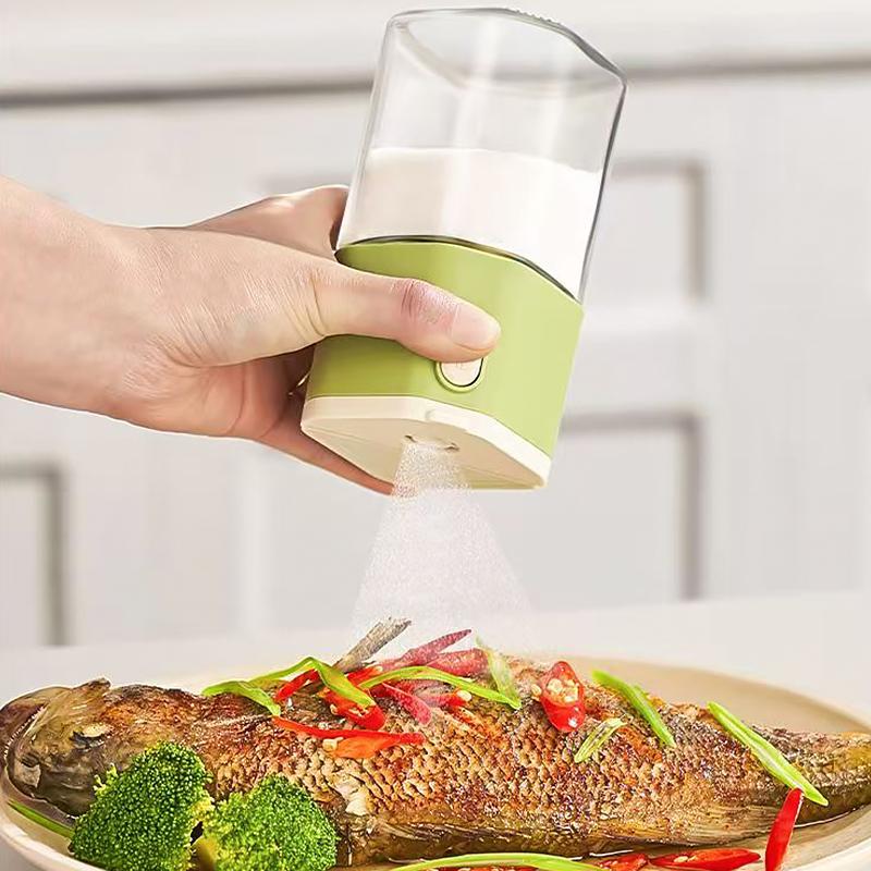 200ml Sealing Bottle Durable Spice Storage Practical Salt Shaker Safe Sealed Multi-function Press-to-dispense Convenient 1PC