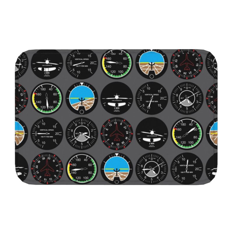 Personalized Plane Arrivals And Departures Doormat Mat Anti-Slip Plane Aviation Airplane Kitchen Bath Garden Rug Carpet 40*60cm