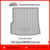 24-Year Xiaopeng MONA M03 TPE Waterproof Trunk Mat - Eco-Friendly, Wear-Resistant, Carbon Fiber Pattern